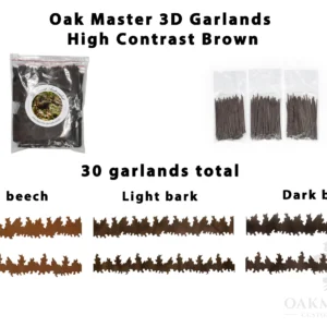 OAK MASTER 3D GARLANDS HIGH CONTRAST BROWN